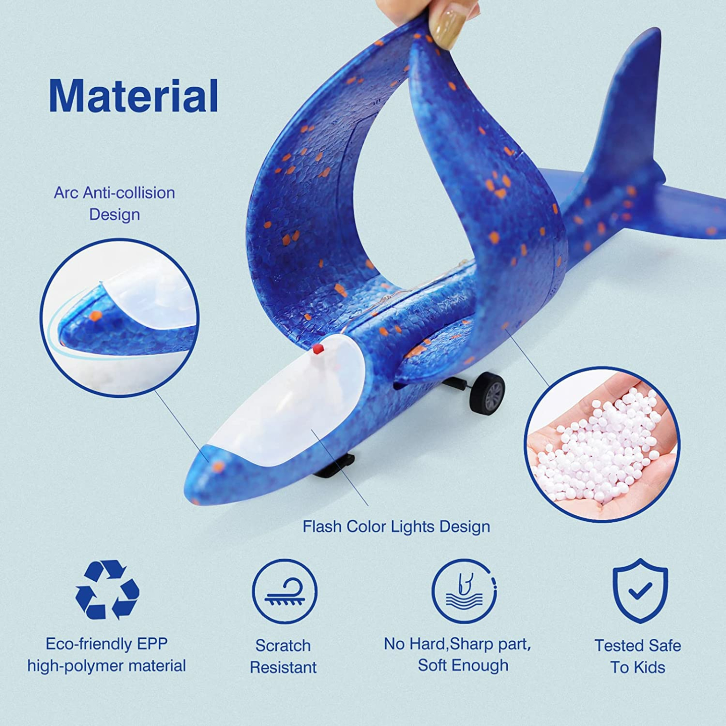 Wesfuner Foam Airplane Launcher Toys for Kids