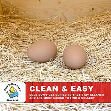 Laying Hen Nest Box Pads Made in USA from Sustainable Aspen Exceslior - 13x13 Nesting Box Liners (24...