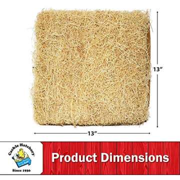 Laying Hen Nest Box Pads Made in USA from Sustainable Aspen Exceslior - 13x13 Nesting Box Liners (24 Pack)