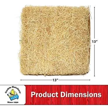 Excelsior Nest Box Pads - Eco-Friendly Chicken Bedding 13x13