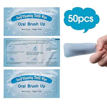 Hoper Teeth Whitening Teeth Examination Kit Finger Teeth Wipes Oral Brush Ups C Shape Teeth Whitening Cheek Retractor Vitamin e swabs 118 Pieces in Total