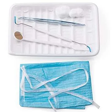 Hoper Teeth Whitening Teeth Examination Kit Finger Teeth Wipes Oral Brush Ups C Shape Teeth Whitening Cheek Retractor Vitamin e swabs 118 Pieces in Total