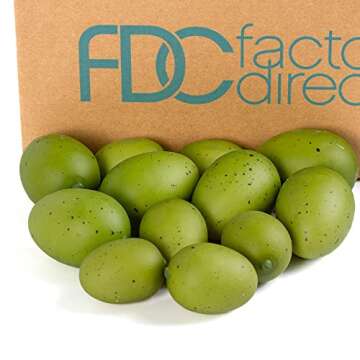 Factory Direct Craft Package of 36 Spring Green Speckled Easter Faux Eggs Easter Eggs for DIY Spring...