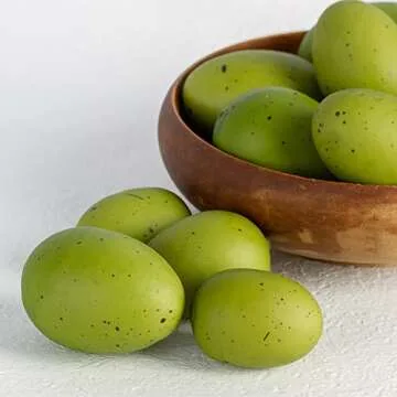 Factory Direct Craft Package of 36 Spring Green Speckled Easter Faux Eggs Easter Eggs for DIY Spring Displays and Easter Baskets