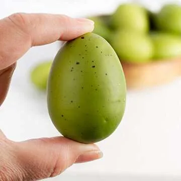 Factory Direct Craft Package of 36 Spring Green Speckled Easter Faux Eggs Easter Eggs for DIY Spring Displays and Easter Baskets