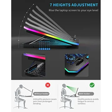 KeiBn Upgrade Laptop Cooling Pad for Gaming and Work