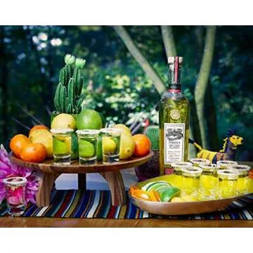 Burns Glass Flared Tequila Glasses - Set of 6 Shot Glasses