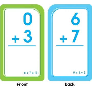 School Zone Addition Flash Cards for Kids 6 Years Up