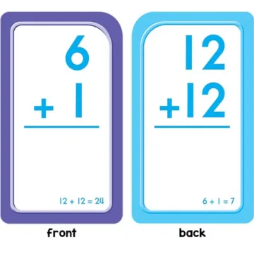 School Zone Addition Flash Cards for Kids 6 Years Up