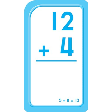 School Zone Addition Flash Cards for Kids 6 Years Up