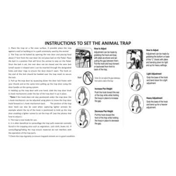 Faicuk Large Collapsible Humane Live Animal Cage Trap for Raccoon, Opossum, Stray Cat, Rabbit, Groundhog and Armadillo 32 x 11 x 13 Inch