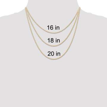 Mireval 14k Yellow Gold Wishbone Pendant on Chain