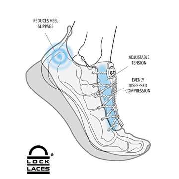 Lock Laces Reflective No Tie Shoelaces for Easy Footwear
