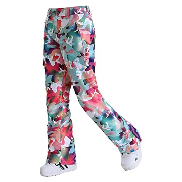 Womens Waterproof Insulated Ski Pants for Winter Sports