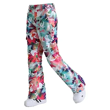 Womens Waterproof Insulated Ski Pants for Winter Sports