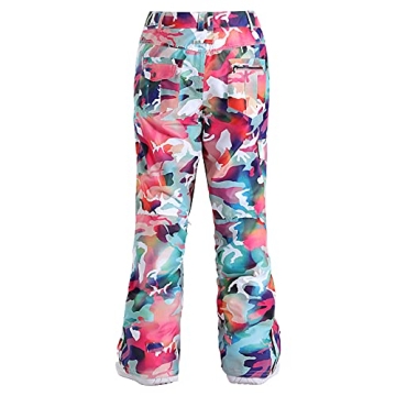 Womens Waterproof Insulated Ski Pants for Winter Sports