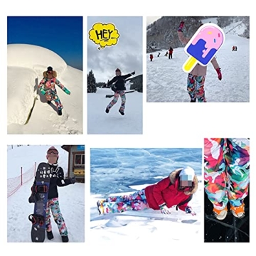 Womens Waterproof Insulated Ski Pants for Winter Sports