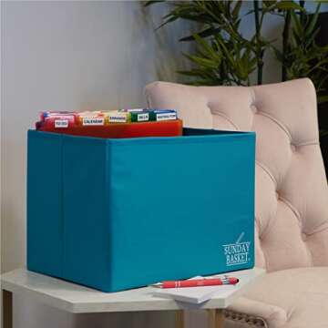 Organize 365 Paper Organizer Solution | Home Office Organization & Document Holder | File Box for Pa...