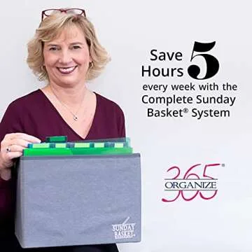 Complete Sunday Basket: The Ultimate Paper Organizer Solution