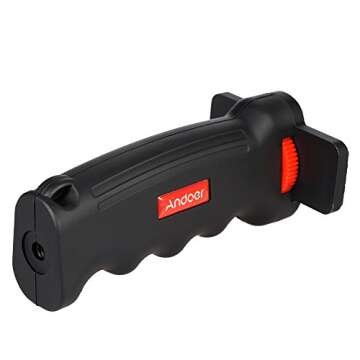 Andoer Wide Platform Pistol Grip Camera Handle with 1/4" Screw for SLR DSLR DC Canon Nikon Sony iPhone Xiaomi Smartphone