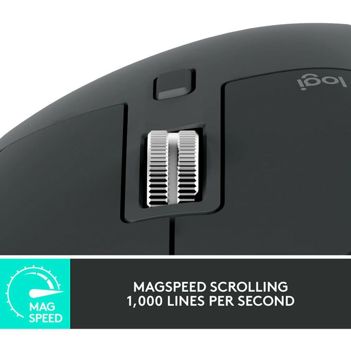 Logitech MX Master 3S Wireless Mouse - Ergonomic & Fast