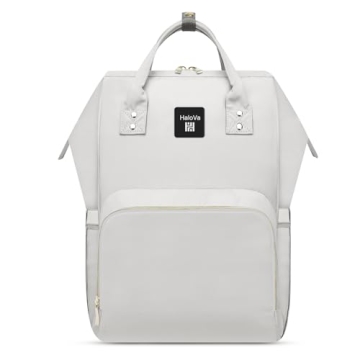 Stylish HaloVa Diaper Bag Multi-Function Waterproof Travel Backpack for Parents