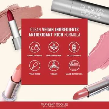Runway Rogue 90s Vibe Lipstick, Moisturizing Matte Midnight-Merlot Dark Burgundy Lipstick, ‘1993’