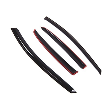Tuningpros WD2-804 Dark Smoke Window Visor Set for 2011-2016 Hyundai Elantra GT