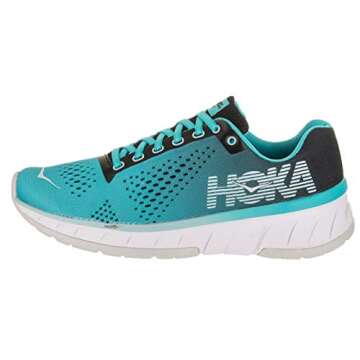 HOKA ONE ONE Women's Cavu Black/Bluebird Running Shoe 9 Women US