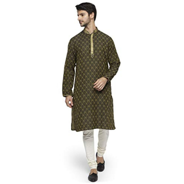 Ethnix by Raymond Men's Olive Kurta Set for Every Occasion