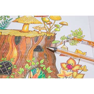 200 Glitter Gel Pen Set with Refills for Coloring & Crafting