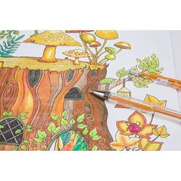 200 Glitter Gel Pen Set with Refills for Coloring & Crafting