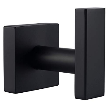 Stylish Matte Black Towel Hook for Modern Bathrooms