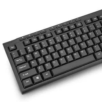Rii RK907 Ultra-Slim Wired Keyboard for Mac and PC