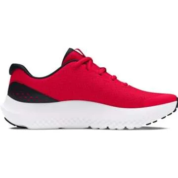 Under Armour Boys' Grade School Surge 4, (600) Red/Black/Black, 4, US