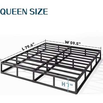EZBeds Queen Box Spring, Easy Assembly, Sturdy Support