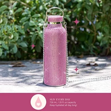 Stylish Paris Hilton Diamond Bling Water Bottle 25-Ounce