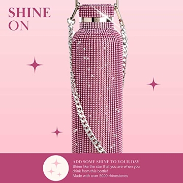 Stylish Paris Hilton Diamond Bling Water Bottle 25-Ounce