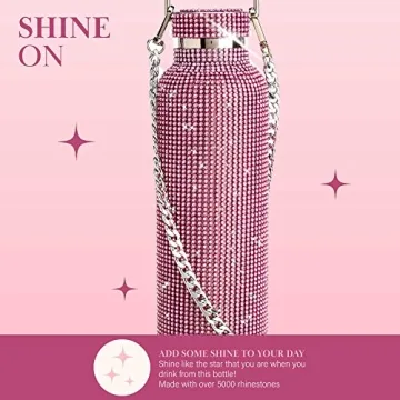 Stylish Paris Hilton Diamond Bling Water Bottle 25-Ounce