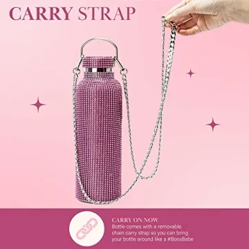 Stylish Paris Hilton Diamond Bling Water Bottle 25-Ounce