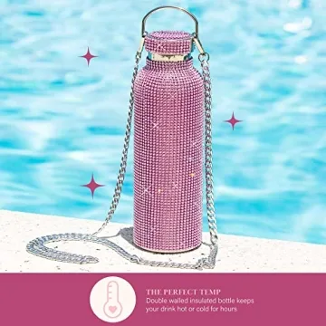 Stylish Paris Hilton Diamond Bling Water Bottle 25-Ounce