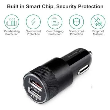 Fast Car Charger for Quick Charging Multiple Devices