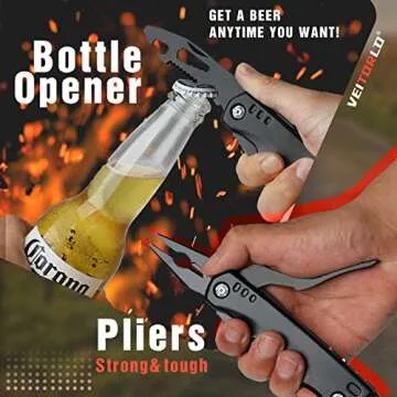 VEITORLD Gifts for Men Him Husband Valentine's Day, Cool Survival Tools Hammer Multitool, Unique Gifts for Husband from Wife, Anniversary Birthday Gift for Husband Wife Boyfriend, Camping Accessories