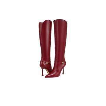Sam Edelman Women's Elia Over-the-Knee Boot Cabernet Red 7 Medium