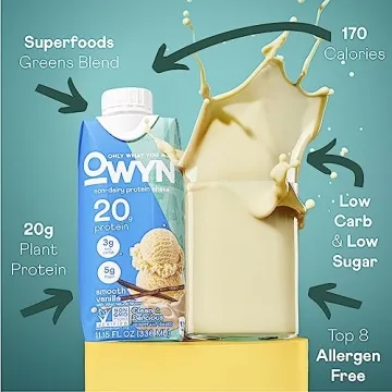 OWYN Vegan Protein Shake - 20g Protein with Superfood Greens