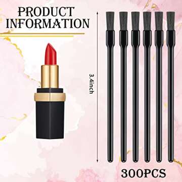 Shappy 300 Pieces Disposable Lip Gloss Brushes for Effortless Makeup