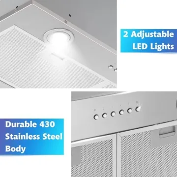 ONEEON 24" Range Hood Insert with Powerful 500CFM