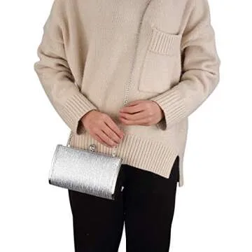 Women Evening Clutch Bags Metal Frame Handbag Wedding Prom Party Cocktail