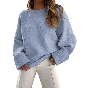 LILLUSORY Oversized Sweater Womens 2024 Fall Fashion Outfits Pullover Long Tunic Old Money Winter Cl...