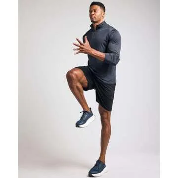 Affordable Men's Quarter Zip Athletic Pullover in 3 Pack